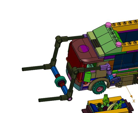 箱式城市环卫大卡车塑料拼装