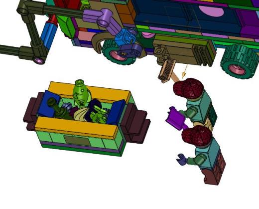 箱式城市环卫大卡车塑料拼装缩略图