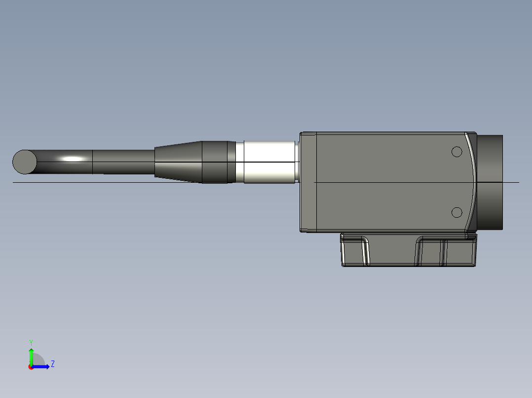 基恩士CV-H200_500C_M_kc图纸模型左视图