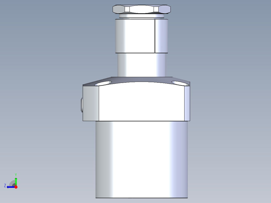 KOSMEKLG1050-GL-Y60多系列多零件图纸模型右视图