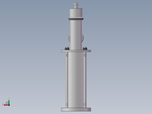 全自动8头活塞式液体灌装机3D模型后视缩略图