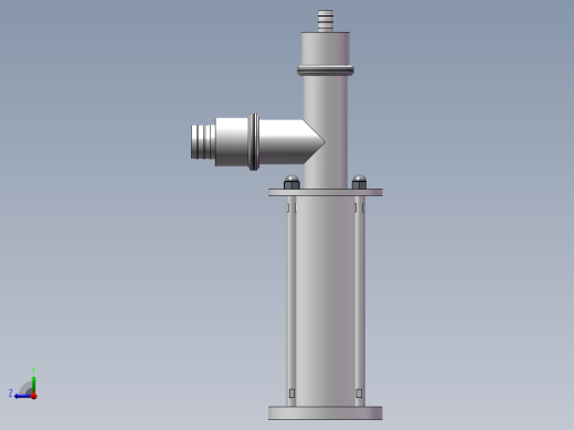 全自动8头活塞式液体灌装机3D模型右视缩略图