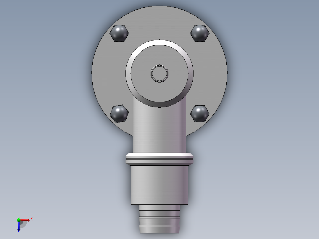 全自动8头活塞式液体灌装机3D模型俯视图