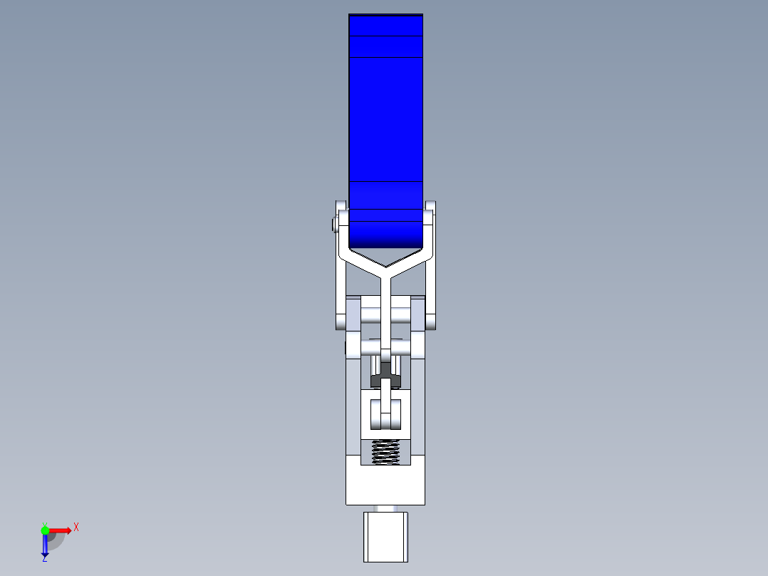 机械臂夹持器俯视图