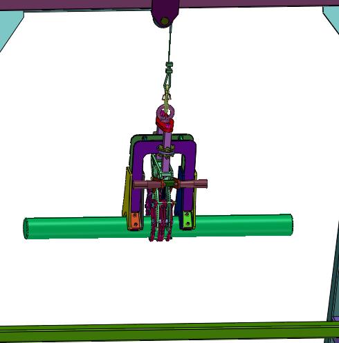 手摇绞盘圆钢移动吊机