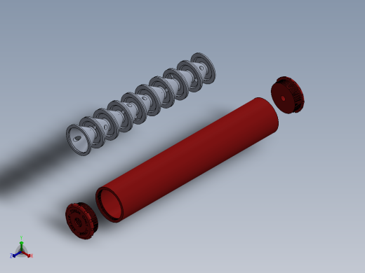消音器2正等轴测缩略图