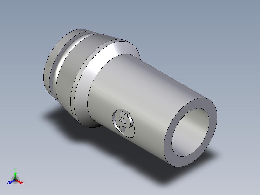 卡套式工业通用硬管接头EO_Weld_nipple__orbital__SKA20X3ORB71主视图