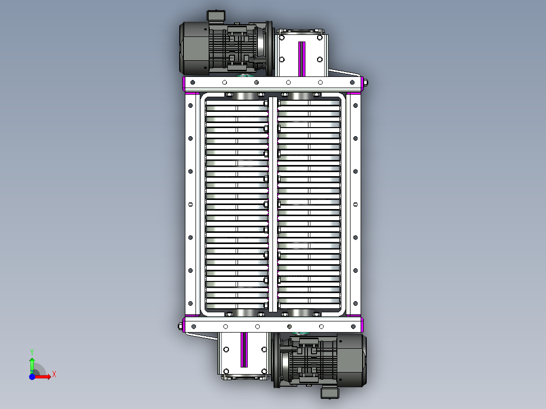 工业粉碎机前视图