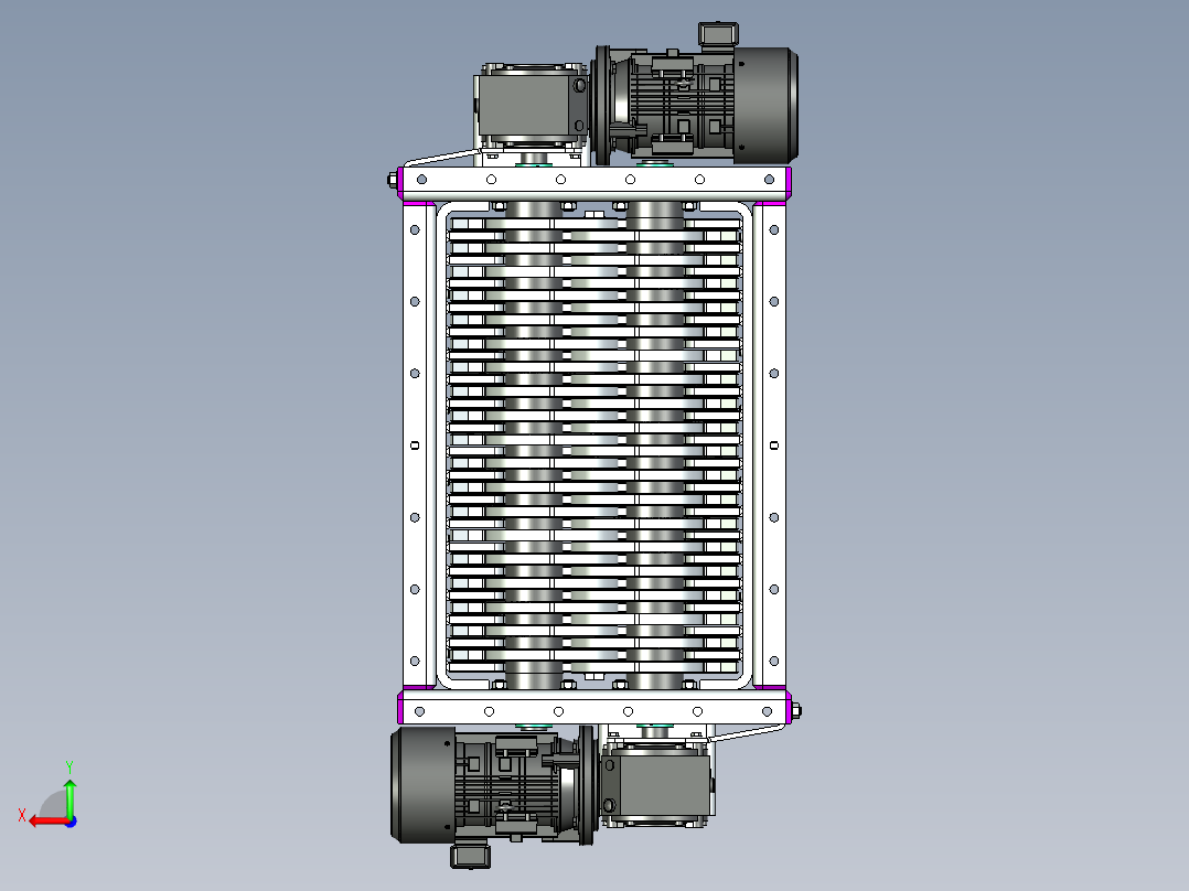工业粉碎机后视图