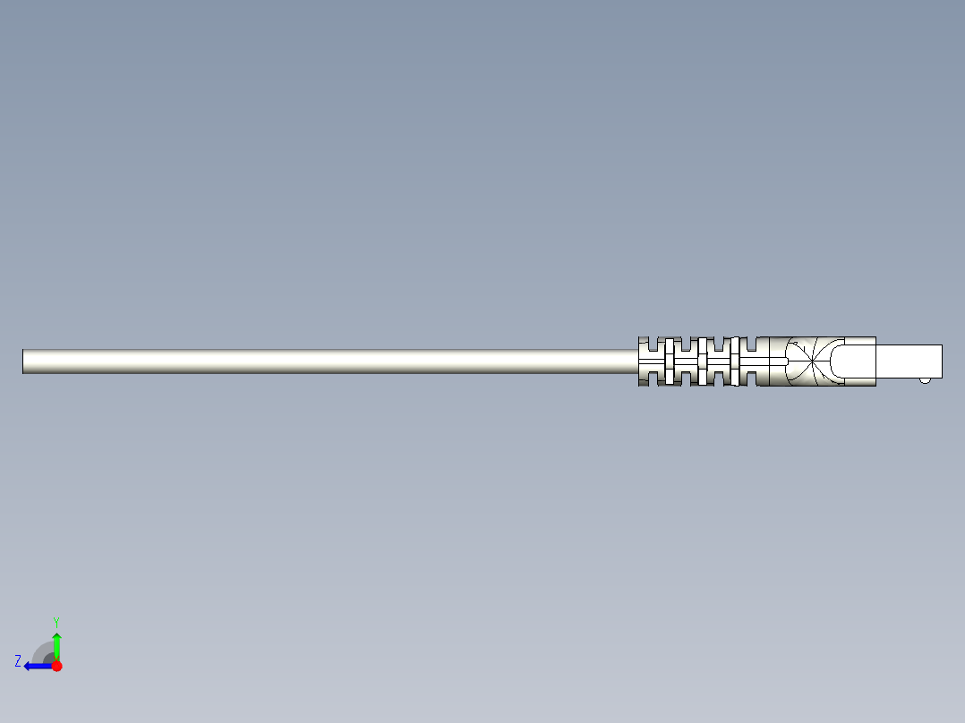 槽型光电传感器LU-E200右视图