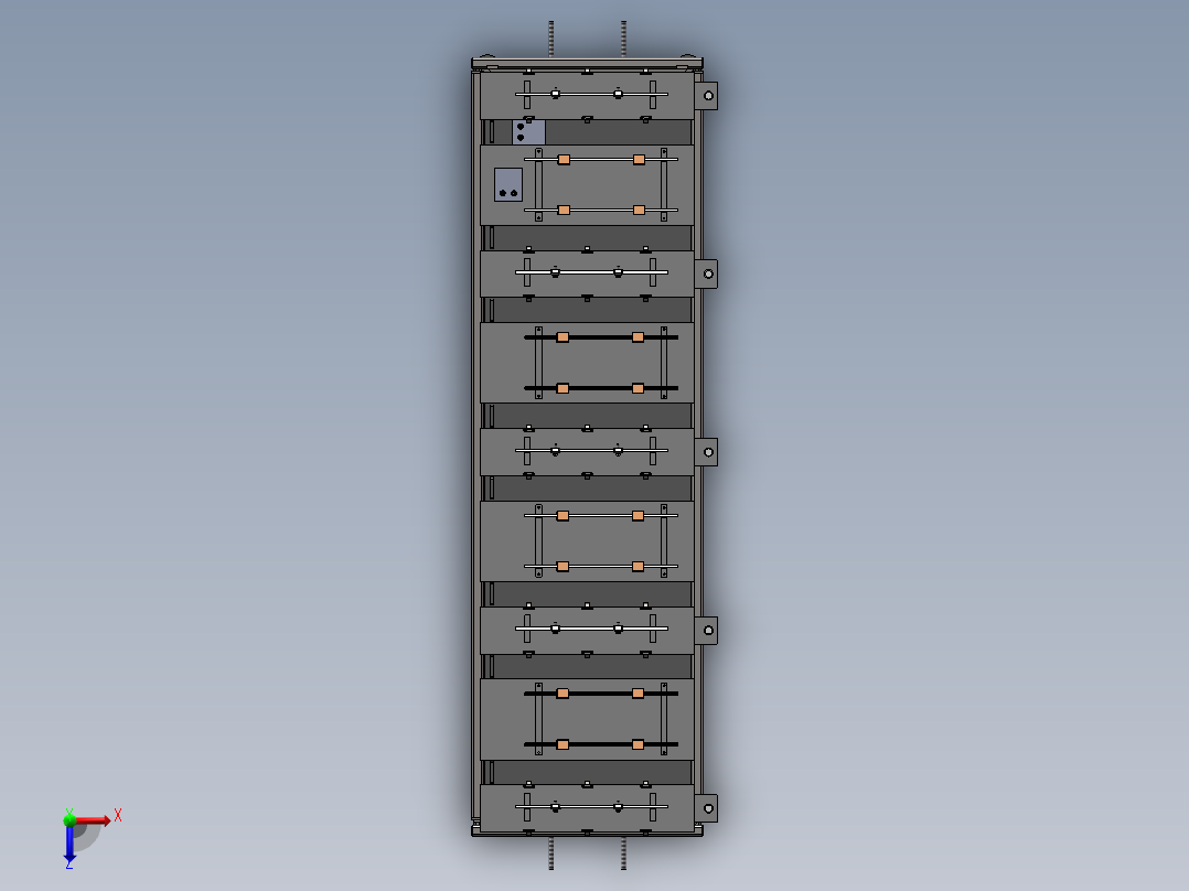 电解设备生产线俯视图