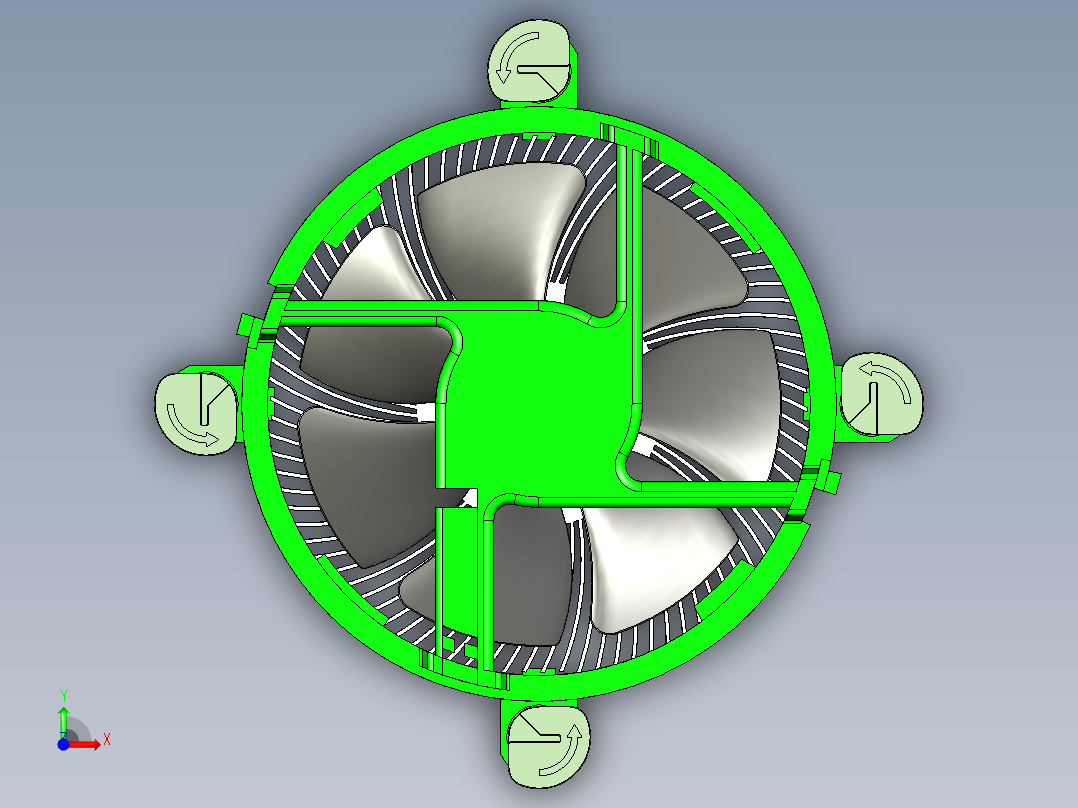 CPU散热器前视图