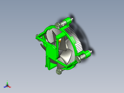 CPU散热器正等轴测缩略图