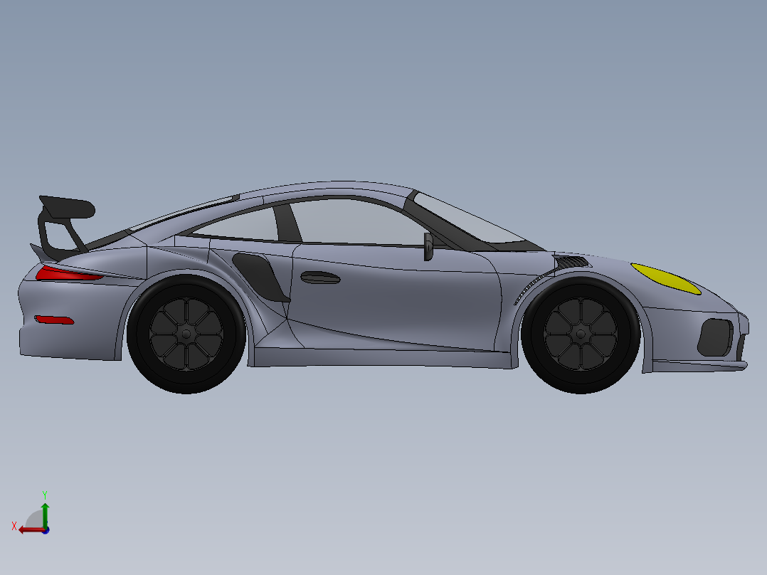 911保时捷后视图