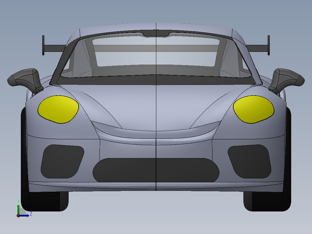 911保时捷左视图