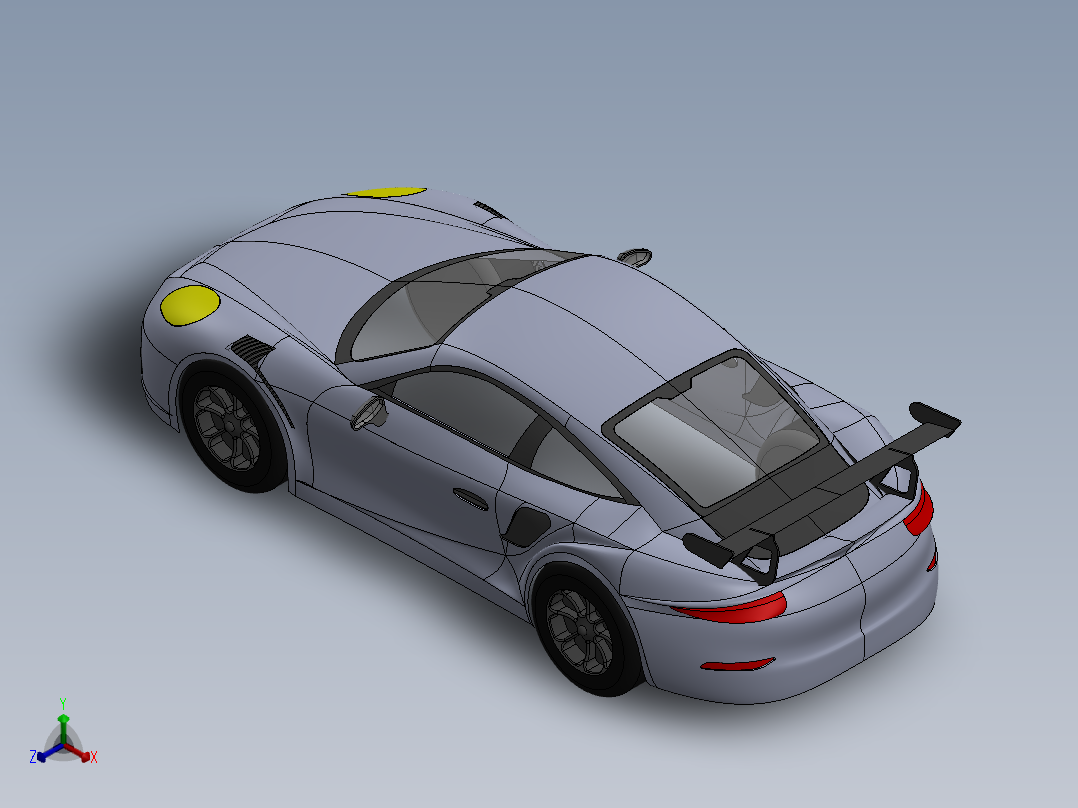 911保时捷正等轴测图