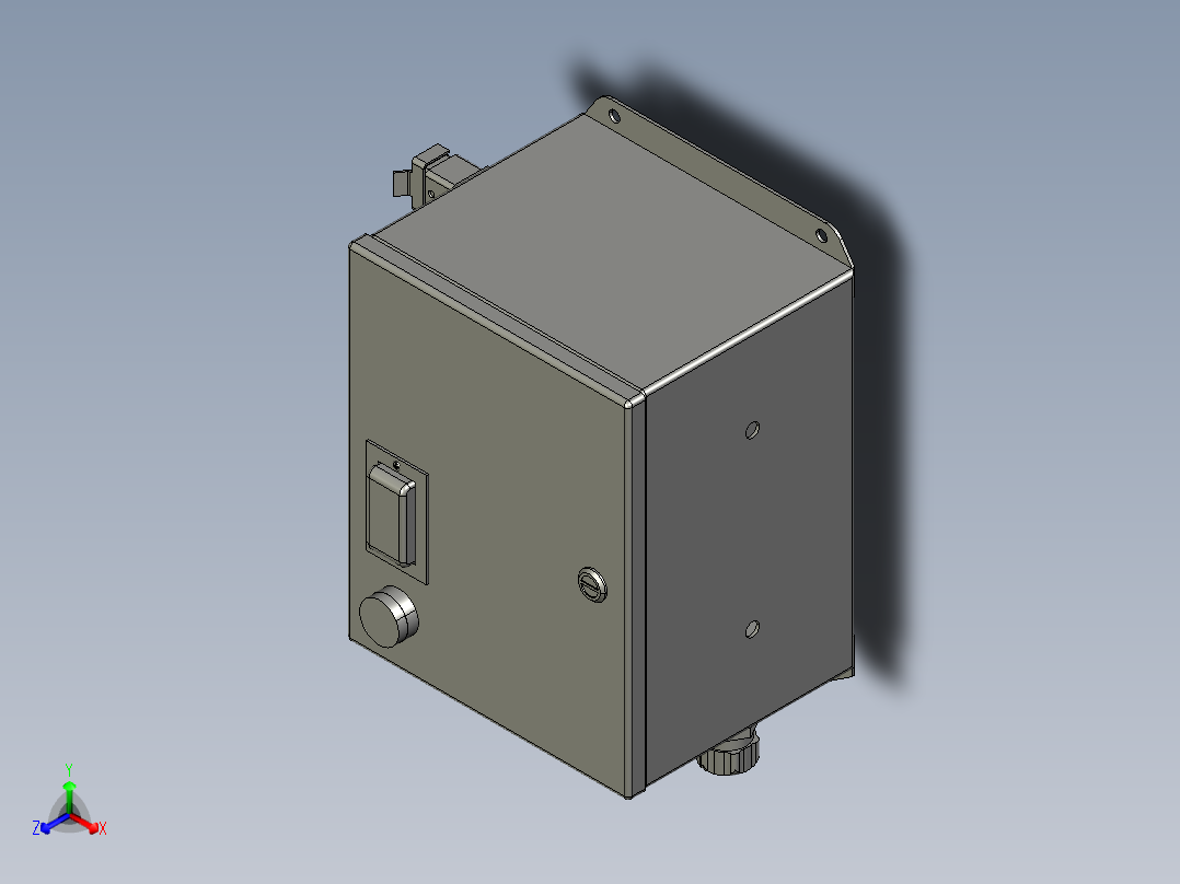 电器柜 电控柜 (103) 机械设计素材正等轴测图