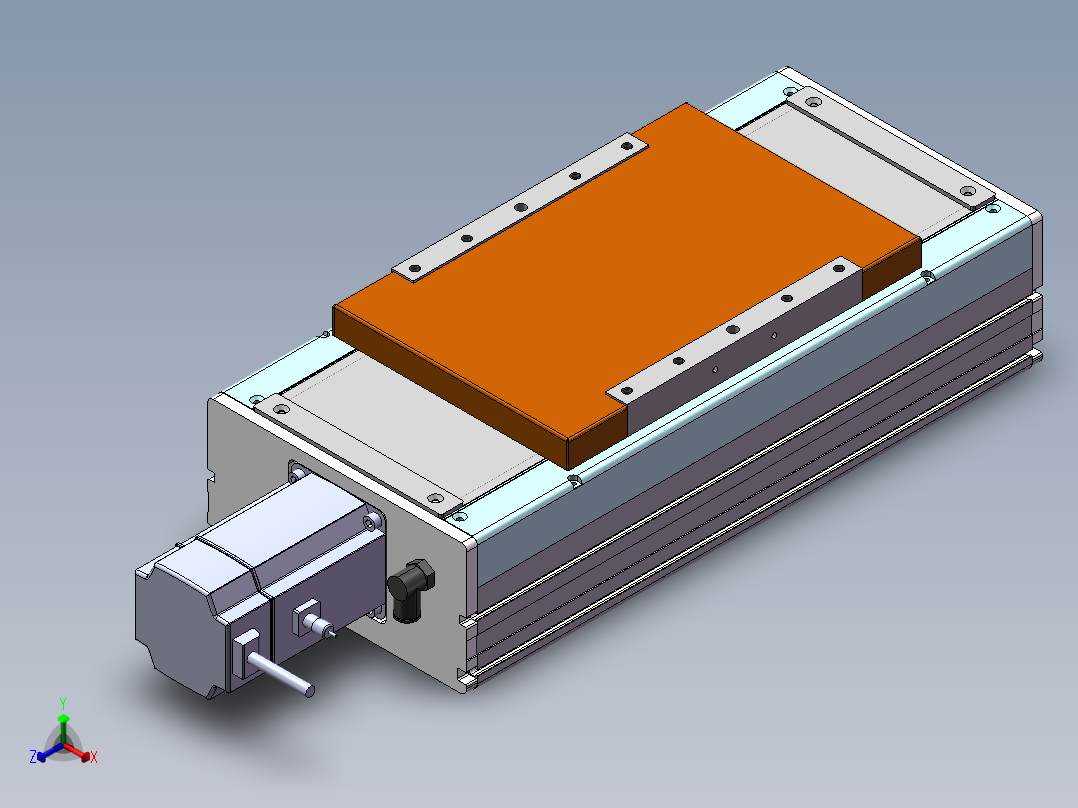 MCH丝杆全封闭MCH22-BC-750W正等轴测图