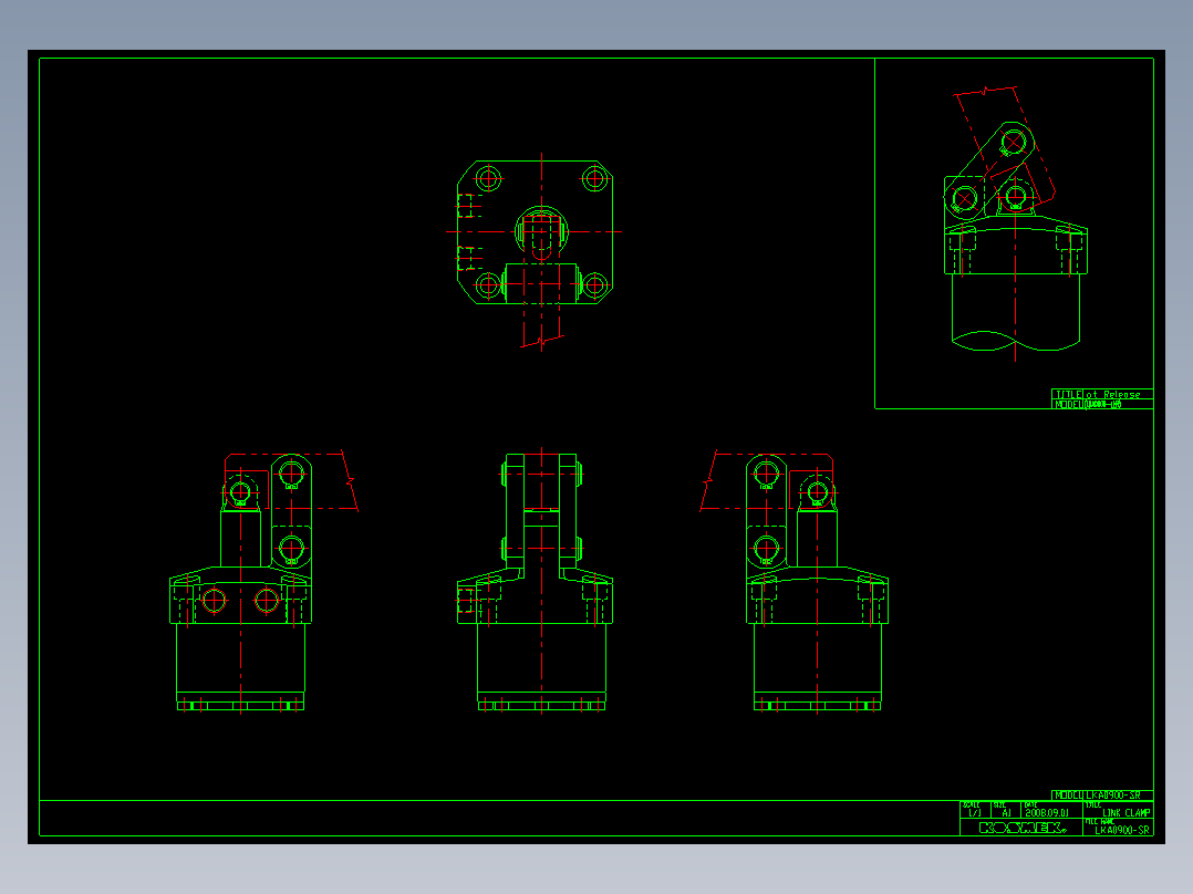 KOSMEKLKA0900-SR多系列多零件图纸模型