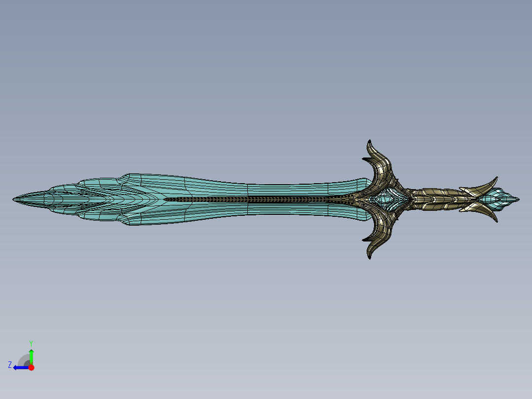 剑、宝剑(74)右视图