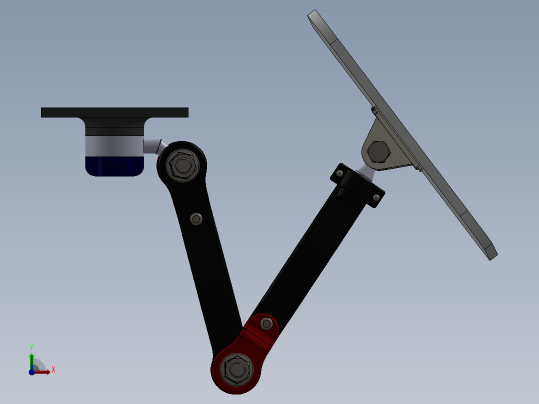 6自由度机械臂前视图