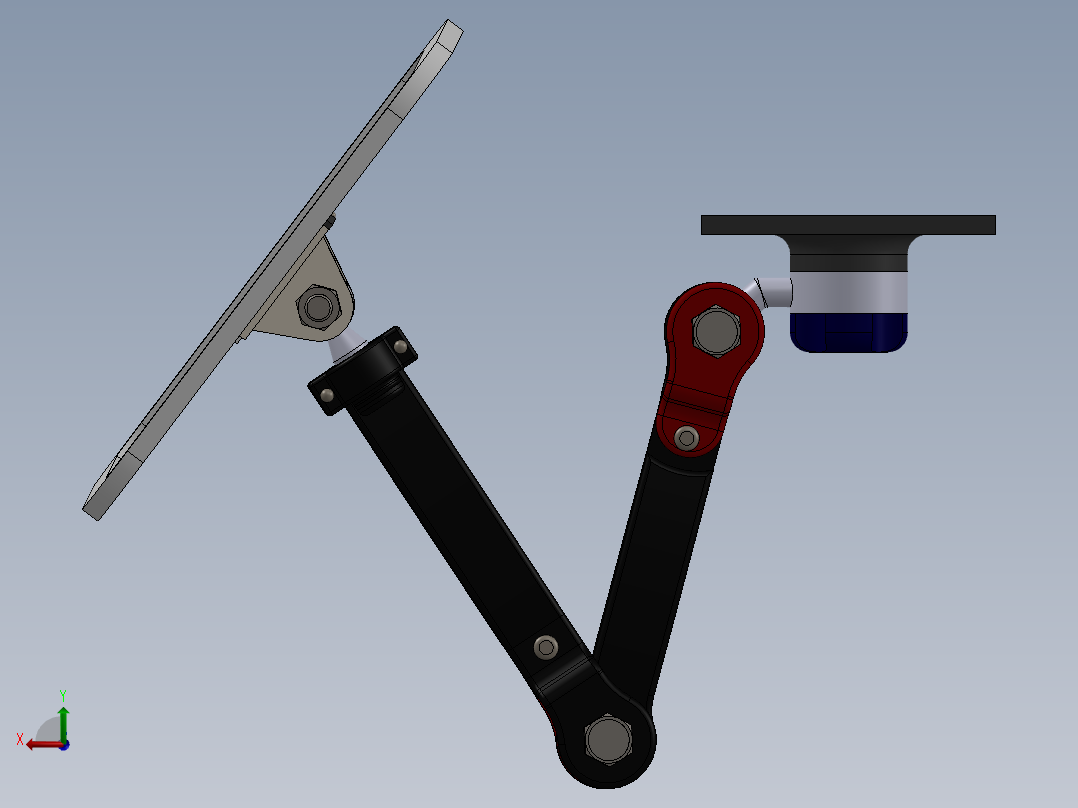 6自由度机械臂后视图