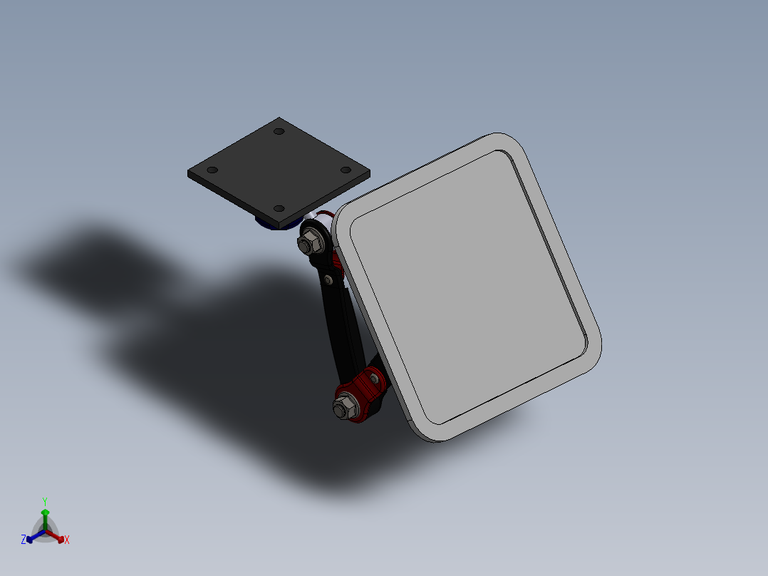 6自由度机械臂正等轴测图