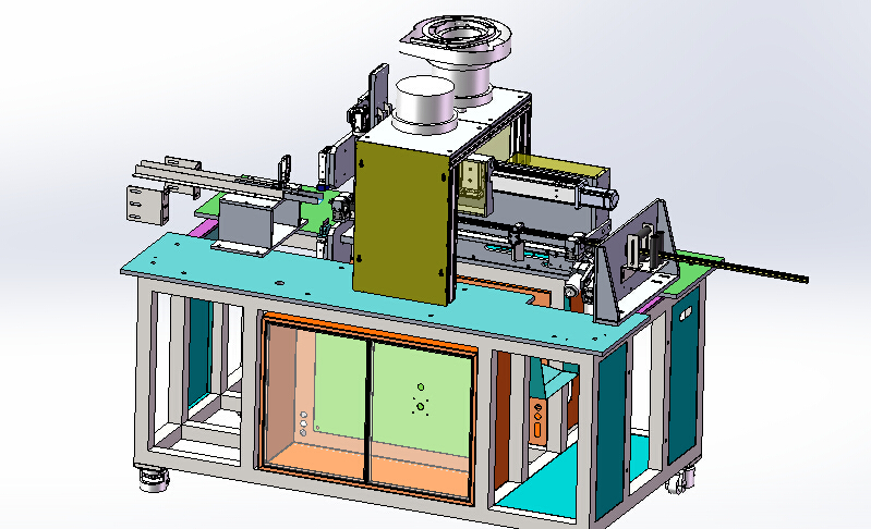 自动装扣机（sw18可编辑+cad+bom）