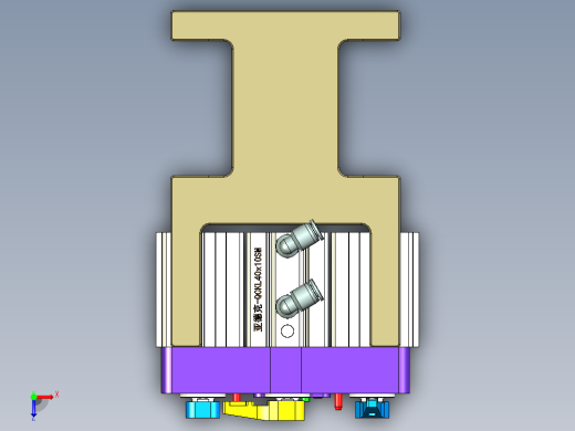 A00-0688-小零件CNC工装夹具三维模型CNC2反面及内腔结构加工治具-20200615俯视缩略图