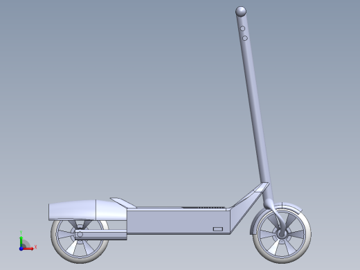 踏板车模型前视缩略图