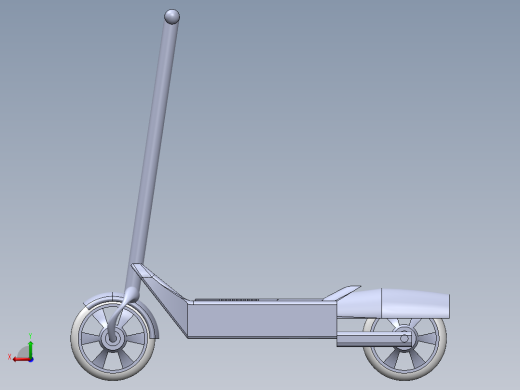 踏板车模型后视缩略图