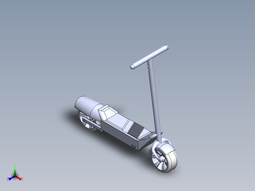踏板车模型正等轴测缩略图