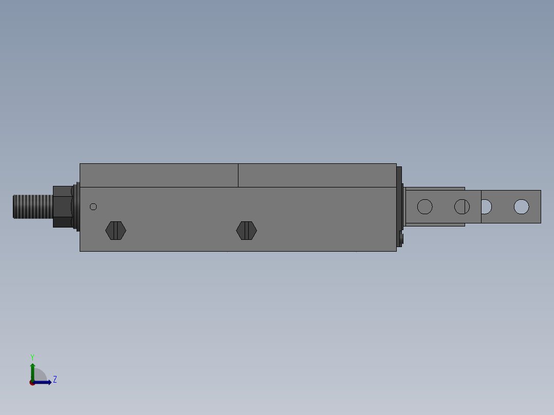 挡料气爪 MIE MIS系列 18款左视图