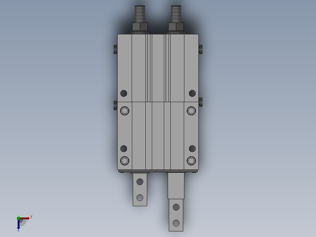 挡料气爪 MIE MIS系列 18款俯视图