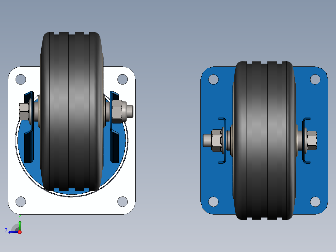 万向轮、脚轮(127)右视图