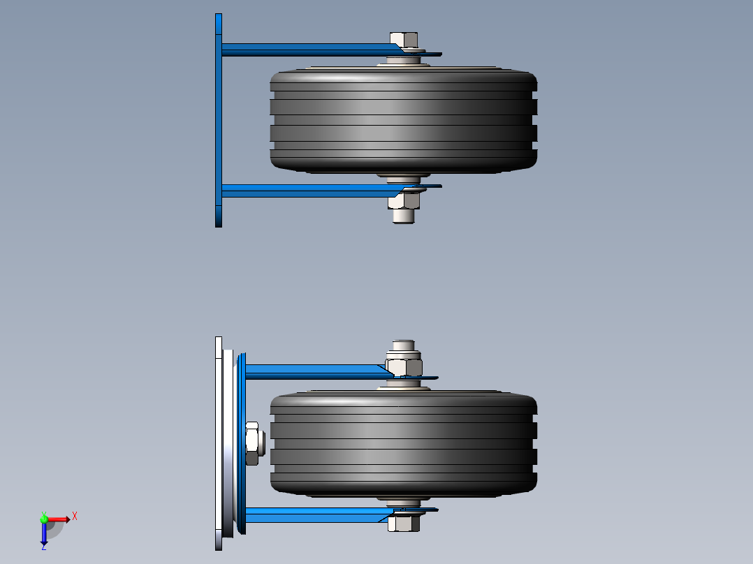 万向轮、脚轮(127)俯视图