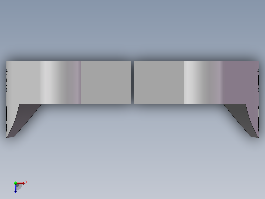法兰接头、FL-80俯视图