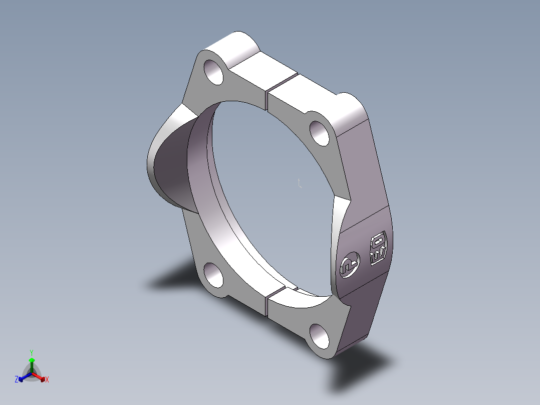 法兰接头、FL-80正等轴测图