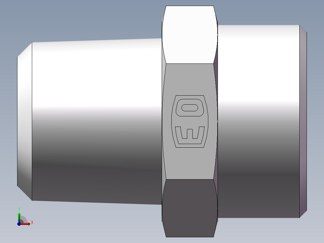 美制锥螺纹、1CN-26-08前视图