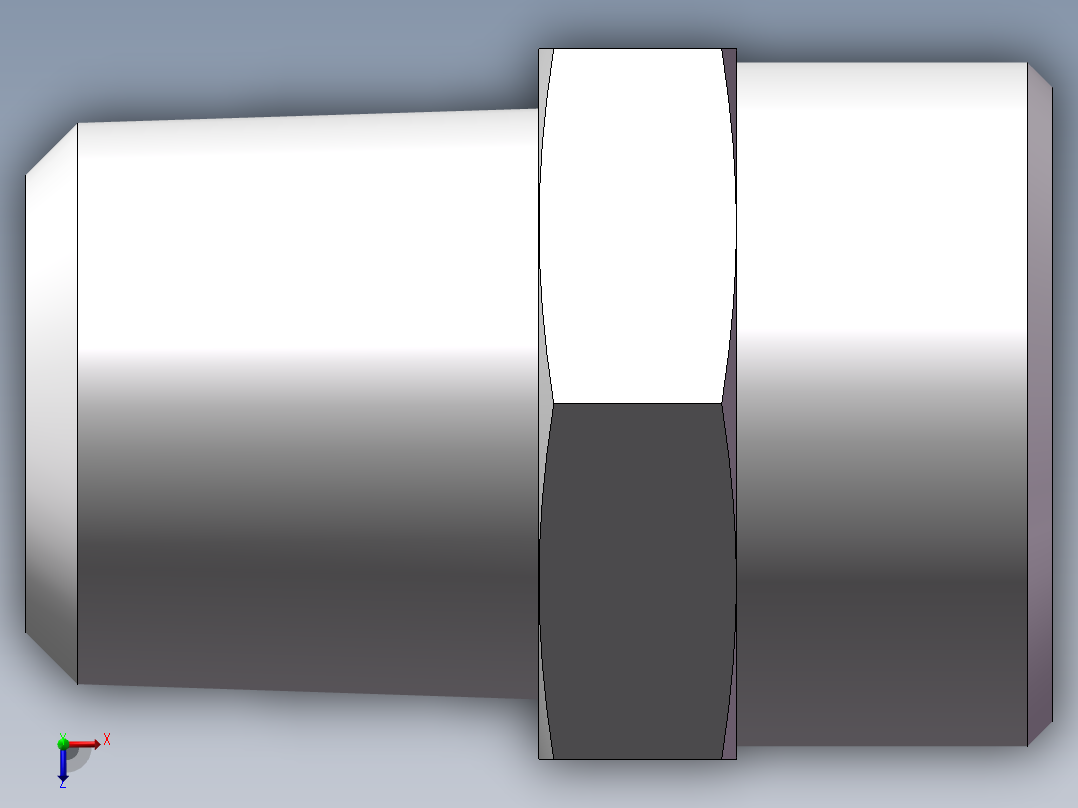 美制锥螺纹、1CN-26-08俯视图