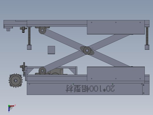 剪叉式升降机 、倍速链回流升降台俯视缩略图
