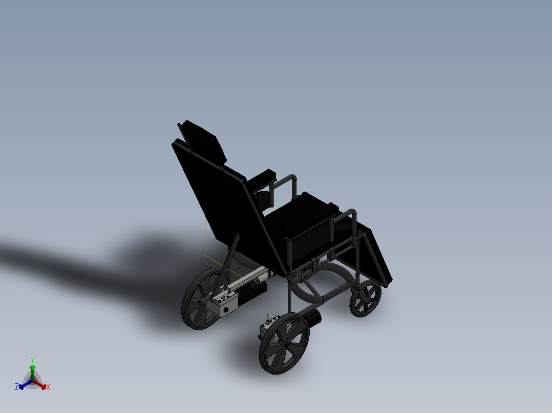 轮椅(18)正等轴测图