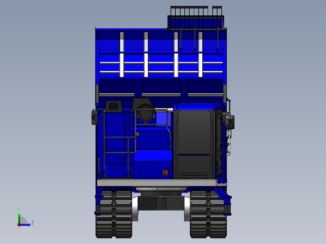新型载重11吨 CD110R-3履带运输车左视图