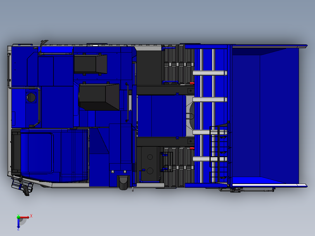 新型载重11吨 CD110R-3履带运输车俯视图
