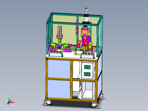 电感碳刷架整形自动焊接机