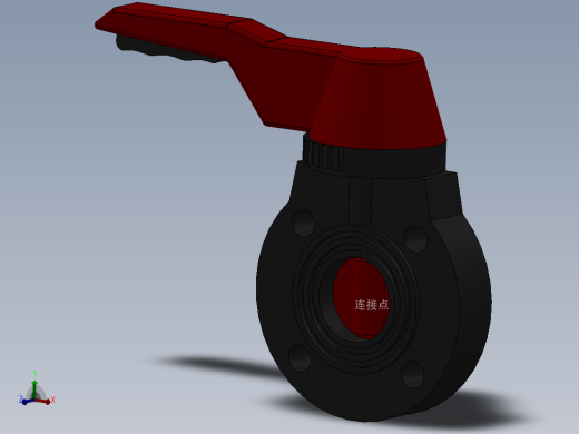 手柄式蝶阀-UPVC DN25-DN150