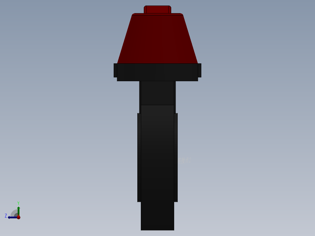 手柄式蝶阀-UPVC DN25-DN150右视图