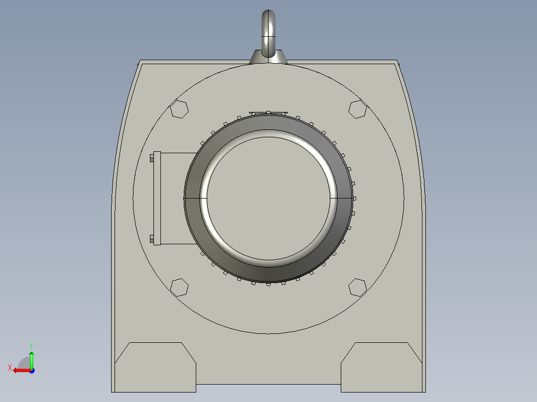R97-21628-22-M1-0R97斜齿轮减速机后视图