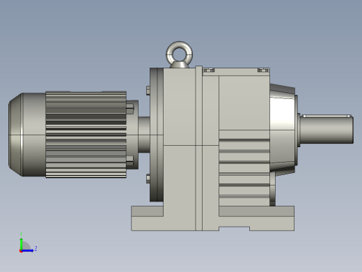 R97-21628-22-M1-0R97斜齿轮减速机左视缩略图