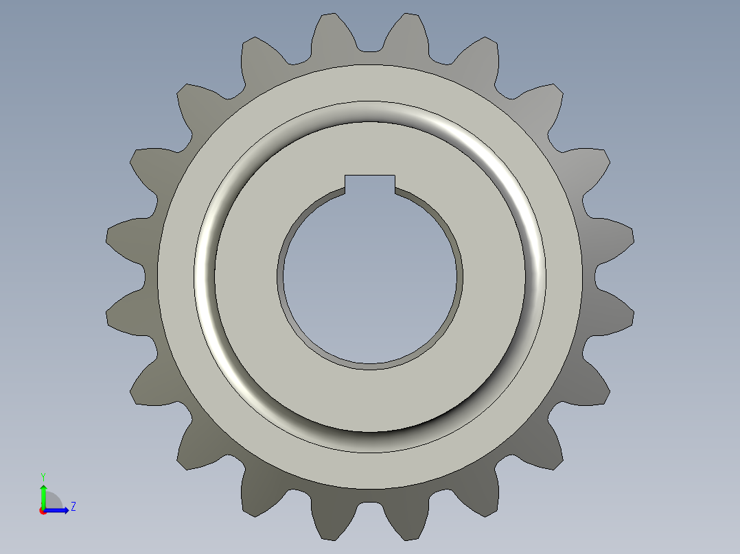 PZ3-MZ03-04-04圆锥齿轮206x42左视图